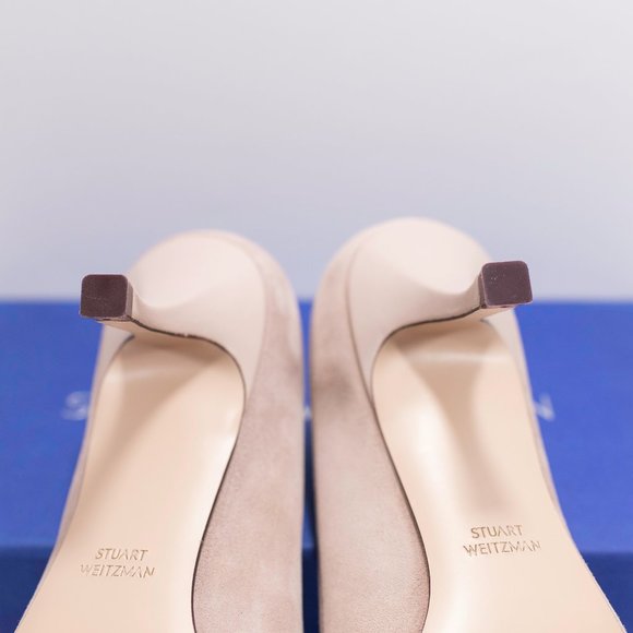 Stuart Weitzman Tippi 70 Suede Pointed Toe Pump - Picture 10 of 15